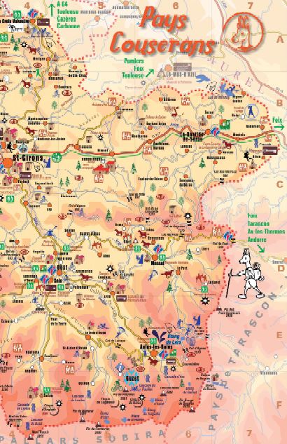 Carte touristique du Couserans