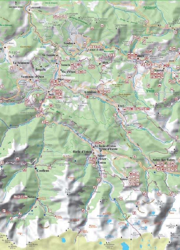 Carte randonnée Haut-Couserans