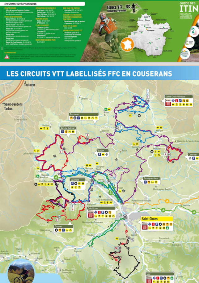 Les circuits VTT labellisés FFC en Couserans