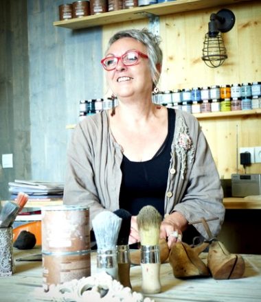 Sylvie Cau de l’atelier “Rien à cirer”