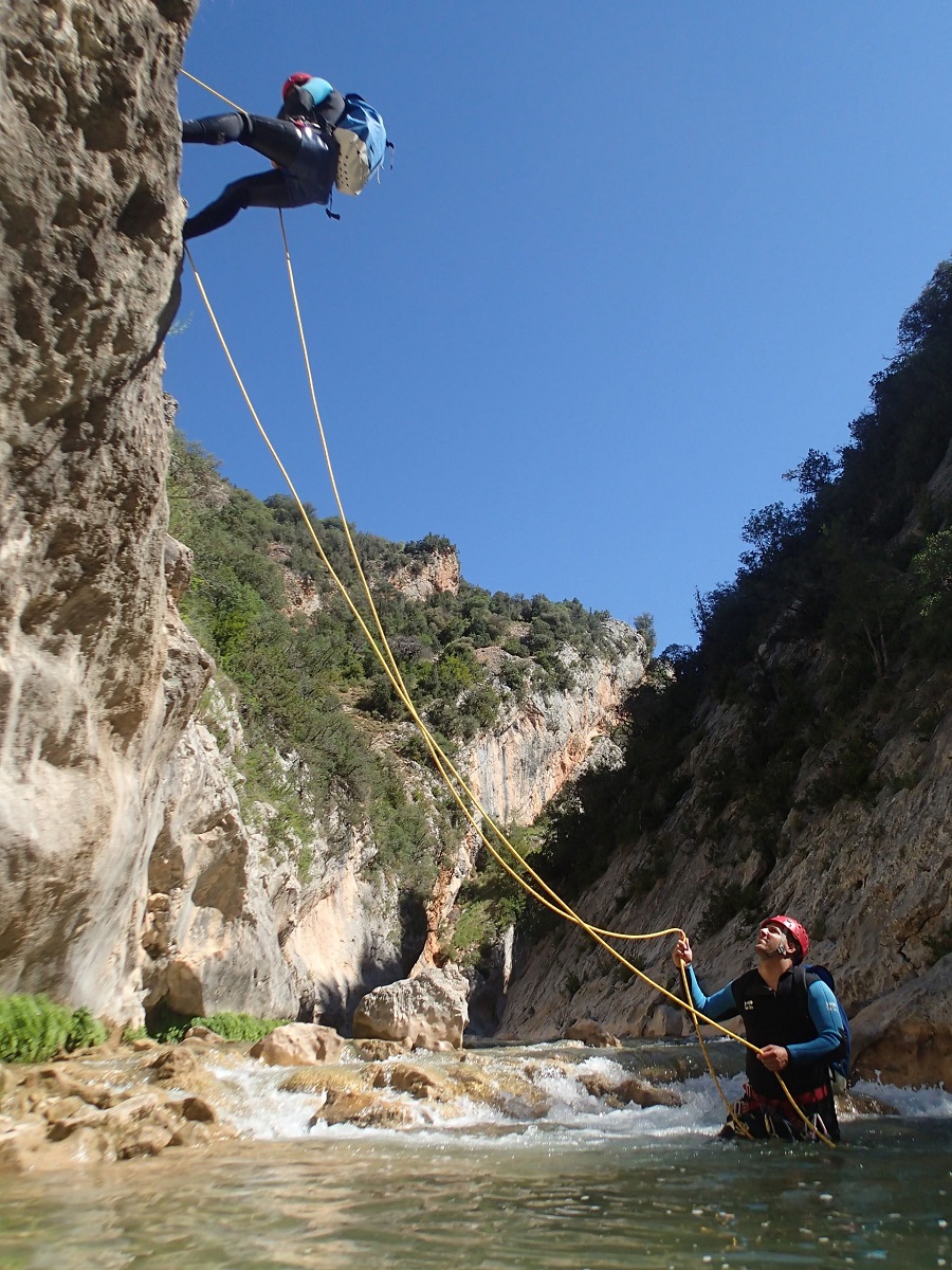 Canyoning sportif