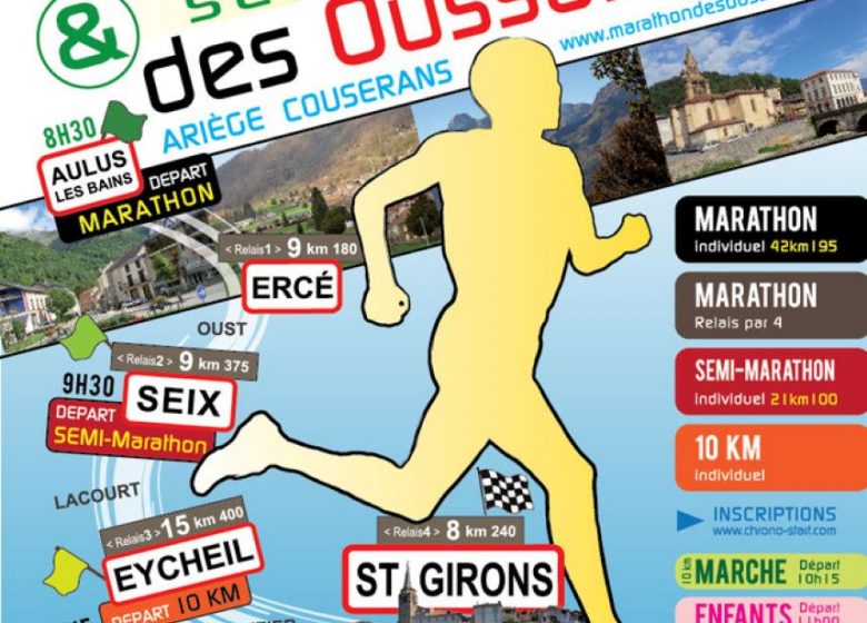 Affiche du marathon et semi-marathon des Oussaillès