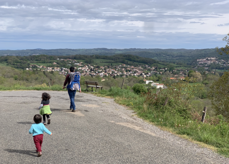 point de vue sur les hauteurs de Saint-Girons