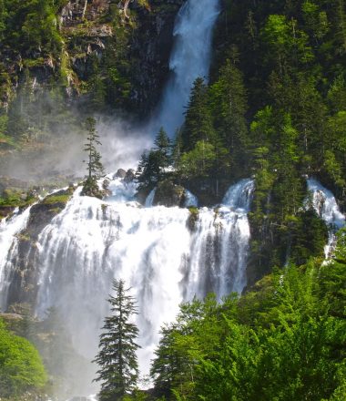 Étang de Guzet par la cascade d’Ars