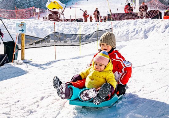 Piste de luge à Guzet 1500m