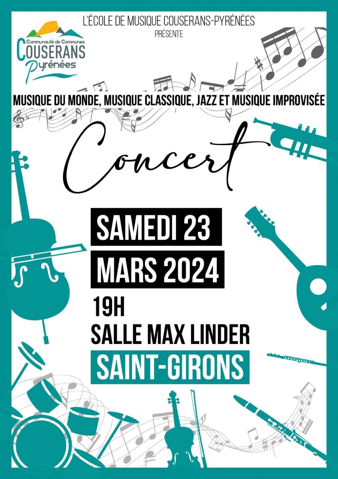 Concert de l’École de Musique Couserans-Pyrénées