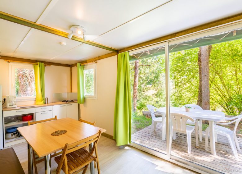 Bungalow bois Camping Le Montagnou