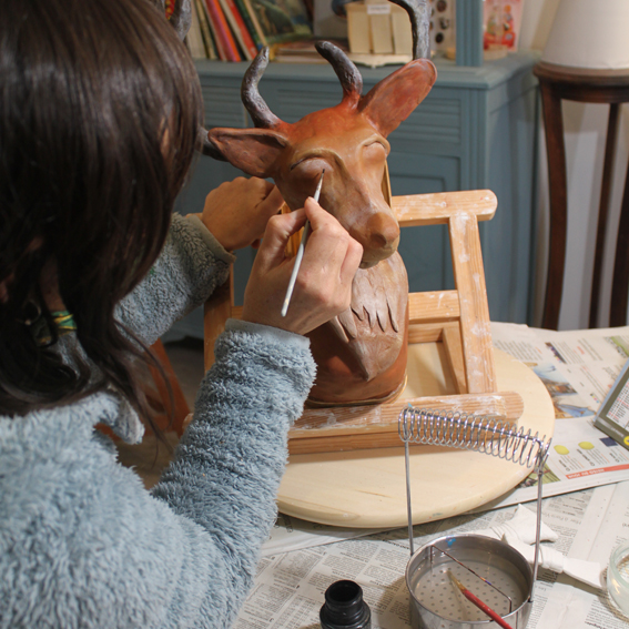 Stage création d’une grande sculpture « Chez Milie »