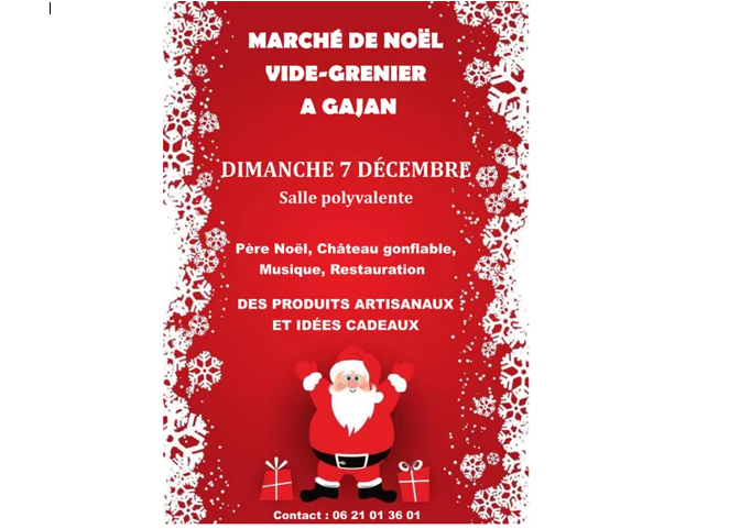 Marché de Noël et Vide Grenier de Gajan
