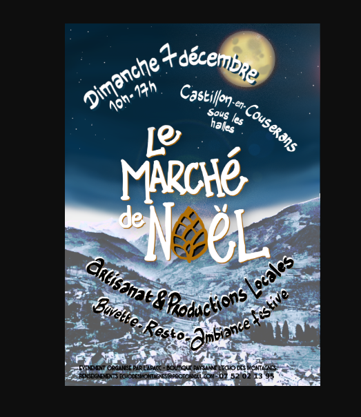 Marché de Noël de Castillon en Couserans