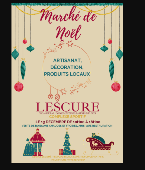 Marché de Noël de Lescure_Lescure