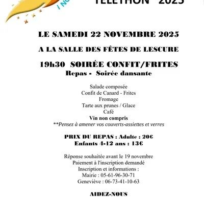 Soirée Téléthon 2025