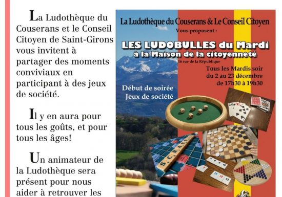 Les Ludobulles du mardi