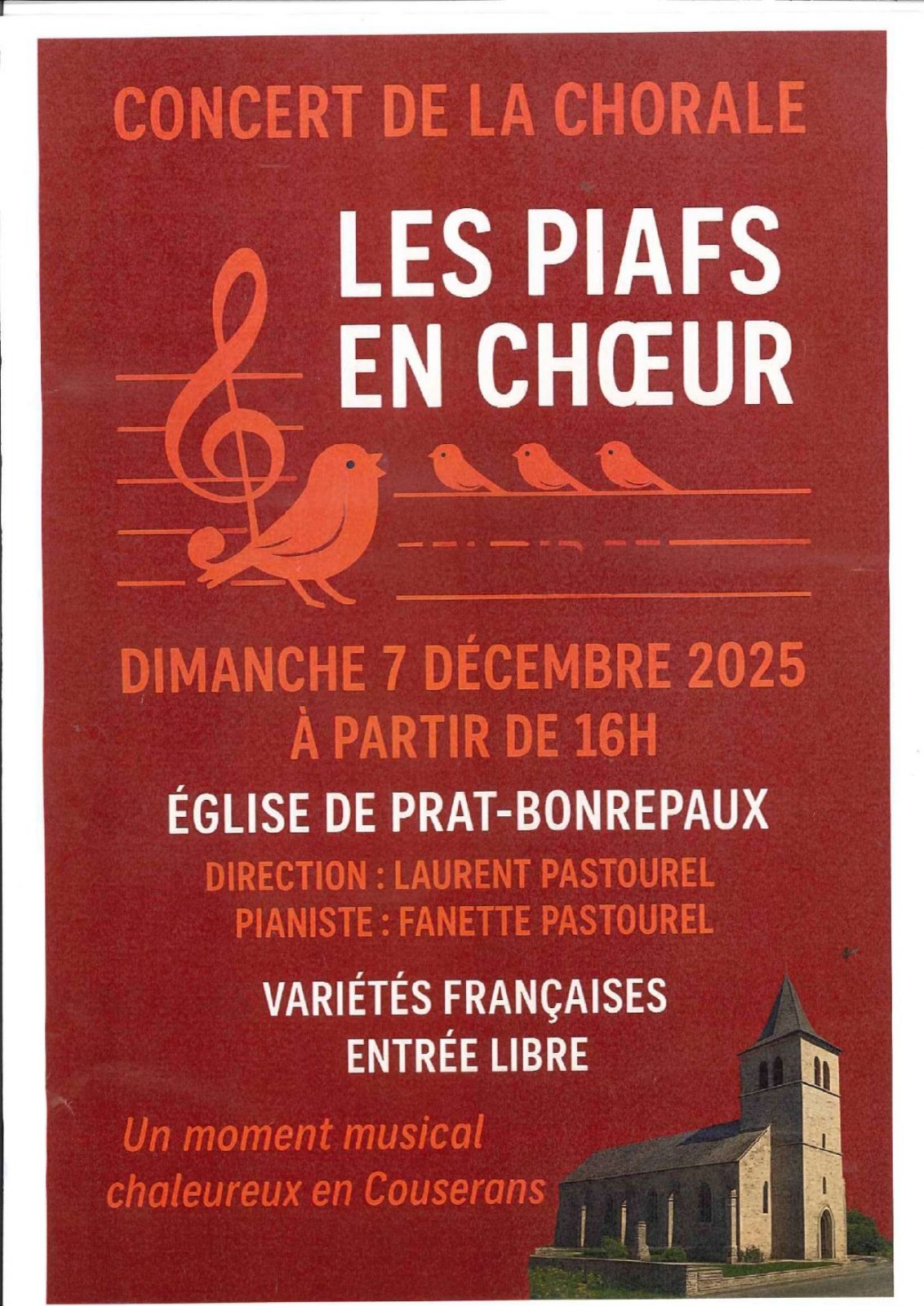 Les Piafs en Chœur en concert