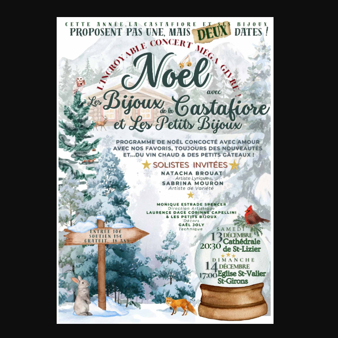 Concerts de Noël avec Les Bijoux de la Castafiore et Les Petits Bijoux