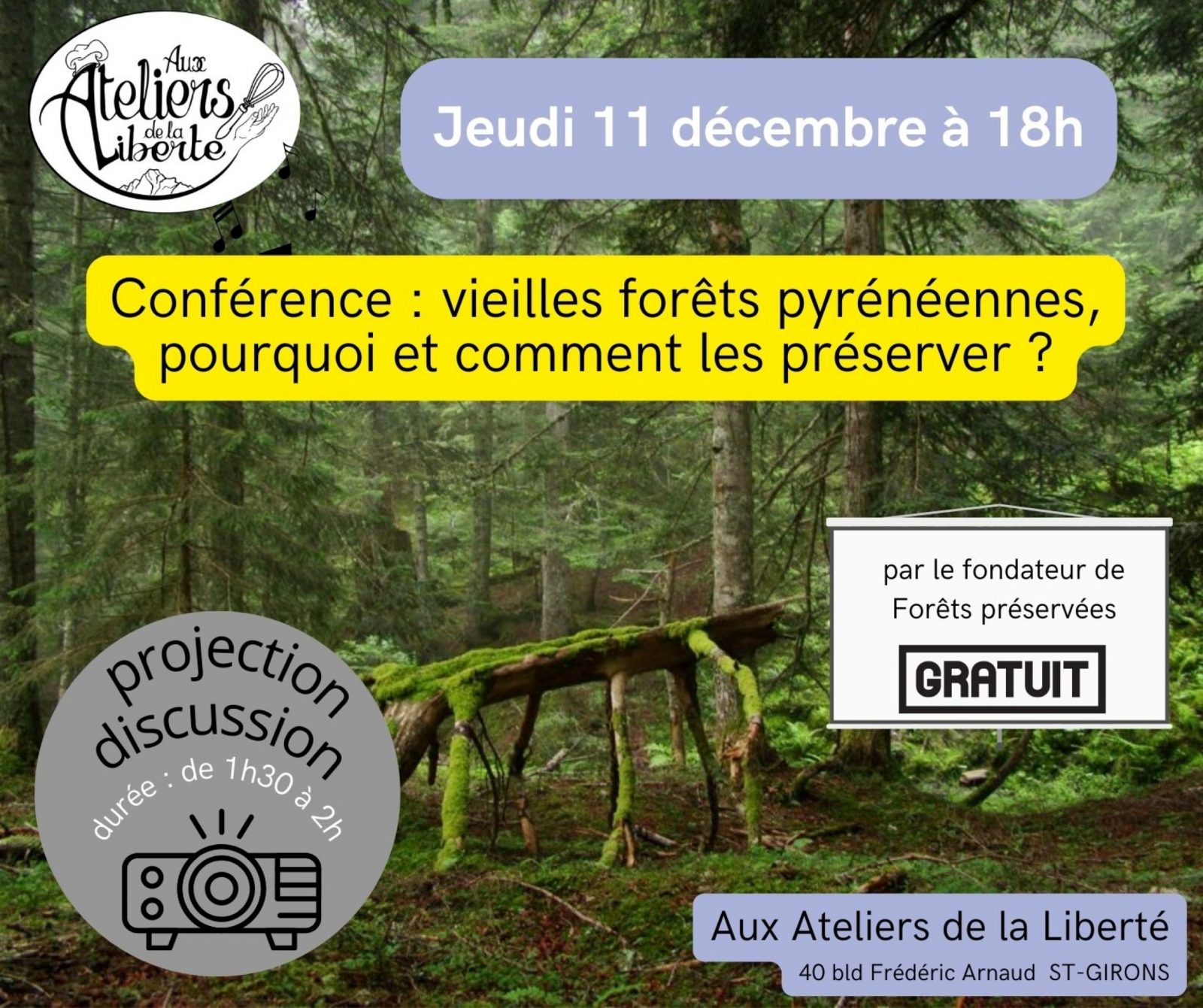 conférence sur les vieilles forêts pyrénéennes