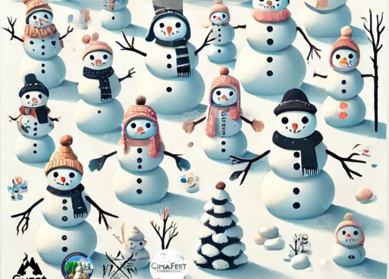Guzet : Concours de bonhommes de neige_Ustou