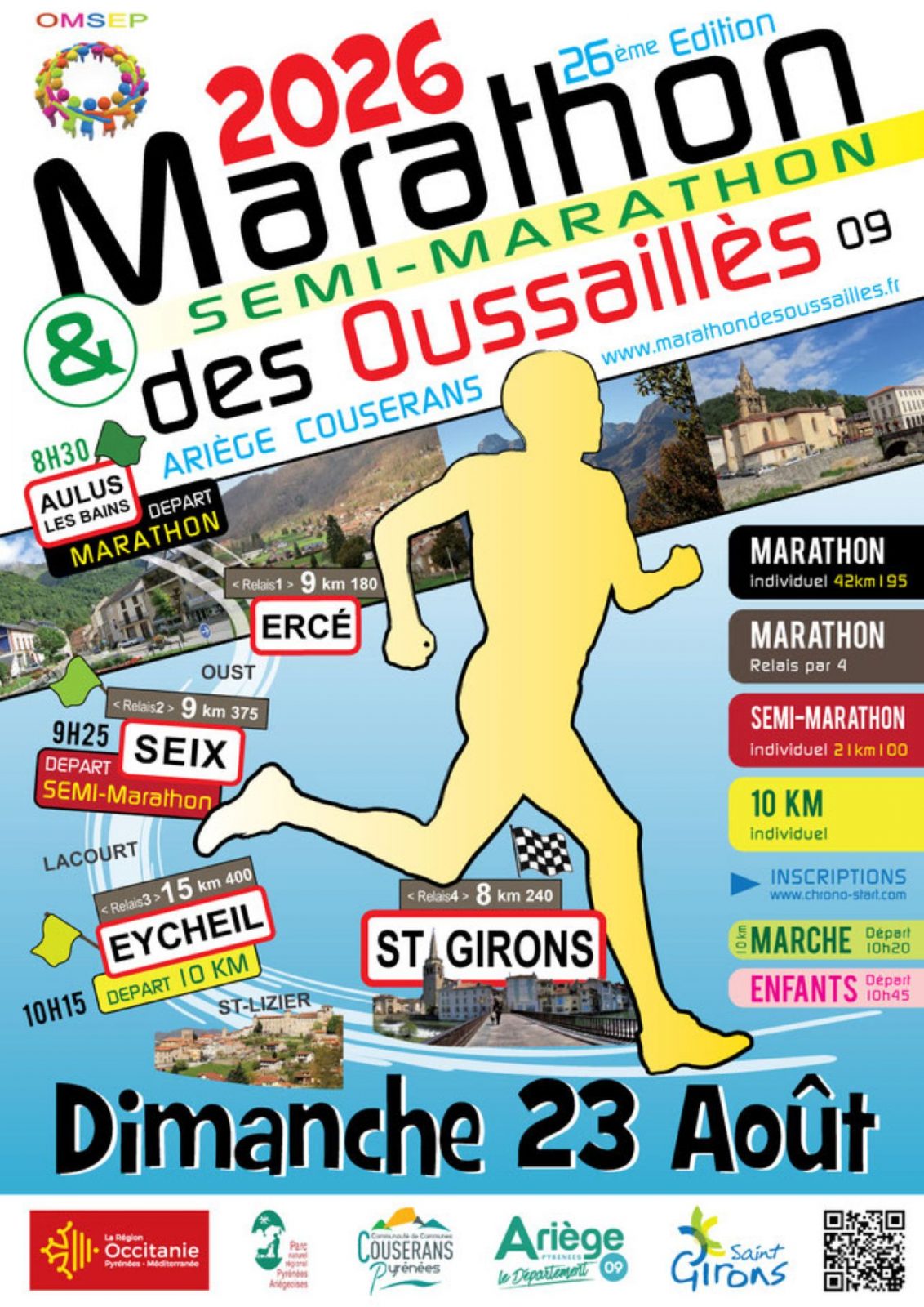 Marathon et Semi Marathon des Oussaillès 2026
