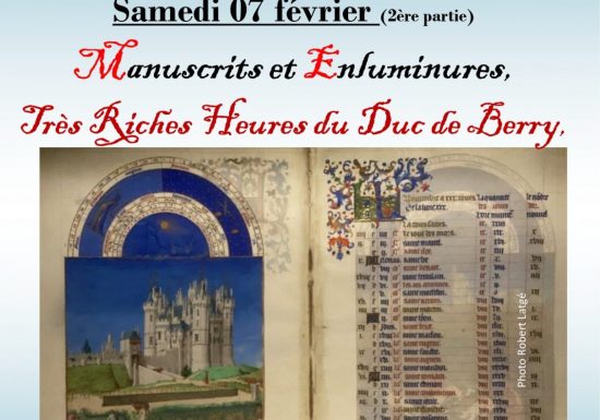 Conférence « Enluminures-Les Très riches heures du Duc de Berry »