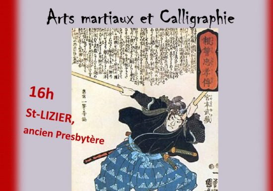 Conférence « Japon-Arts martiaux et Calligraphie-De la Lance à la Paix »