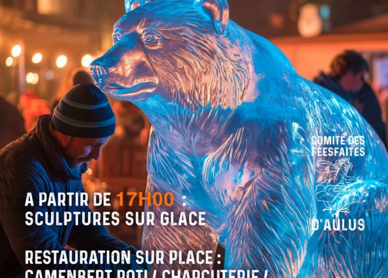 Sculpture sur glace_Aulus-les-Bains