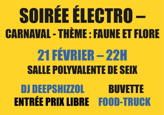 Soirée Électro – Carnaval de Seix
