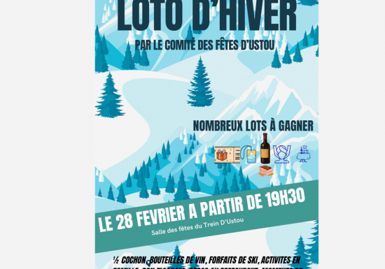 Loto d&rsquo;hiver du Comité des Fêtes d&rsquo;Ustou
