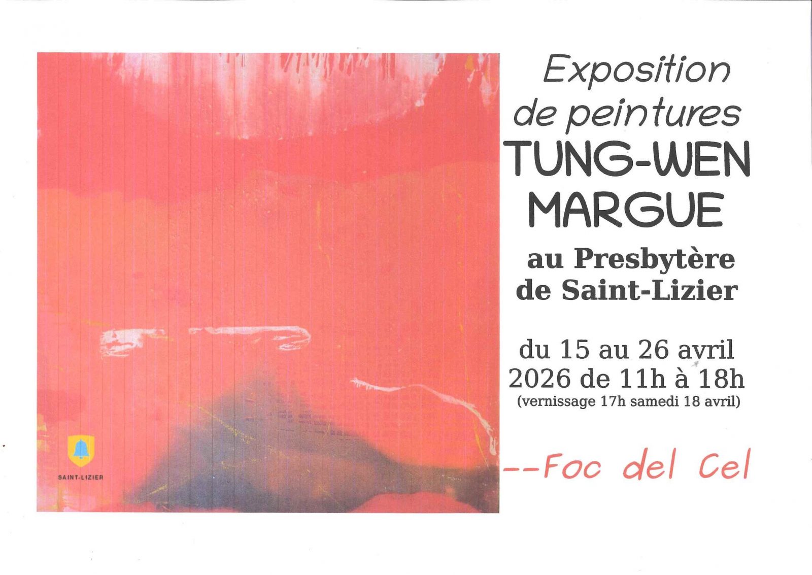 Exposition de peintures Tung-Wen MARGUE