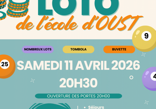 Loto de l&rsquo;école d&rsquo;Oust