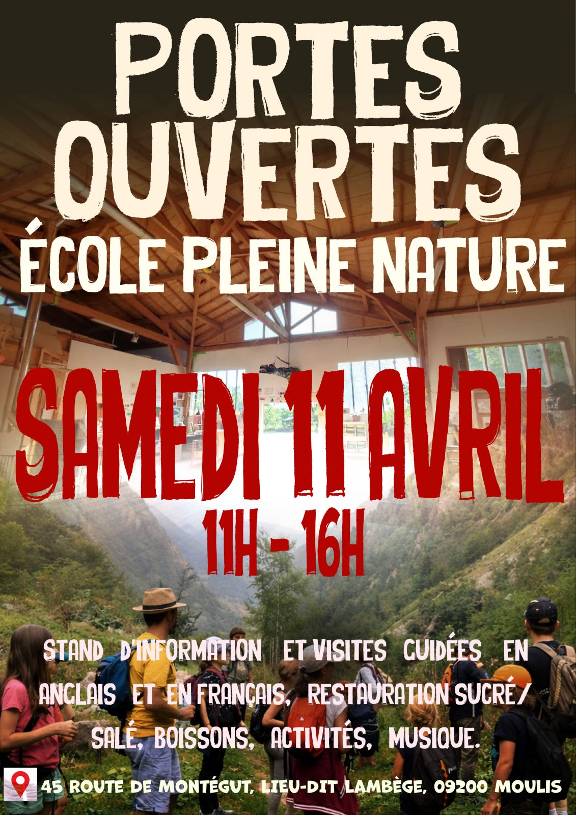 Journée portes ouvertes école Pleine Nature