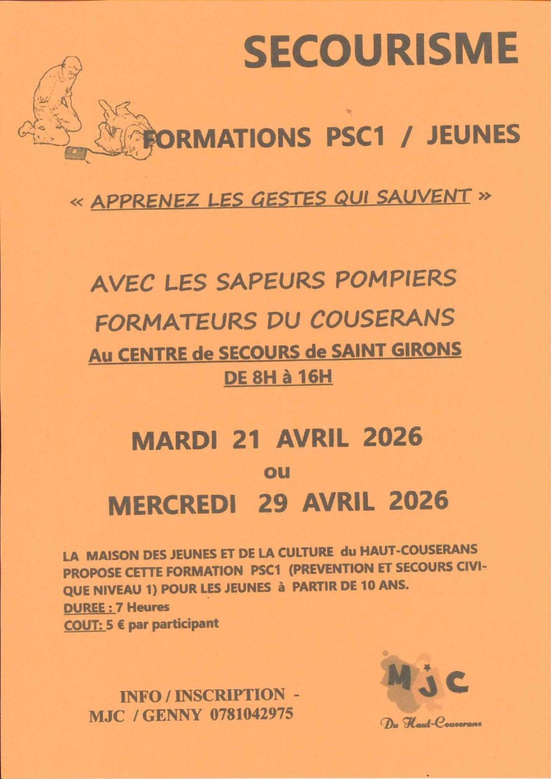 Secourisme Formation PSC1 – Jeunes