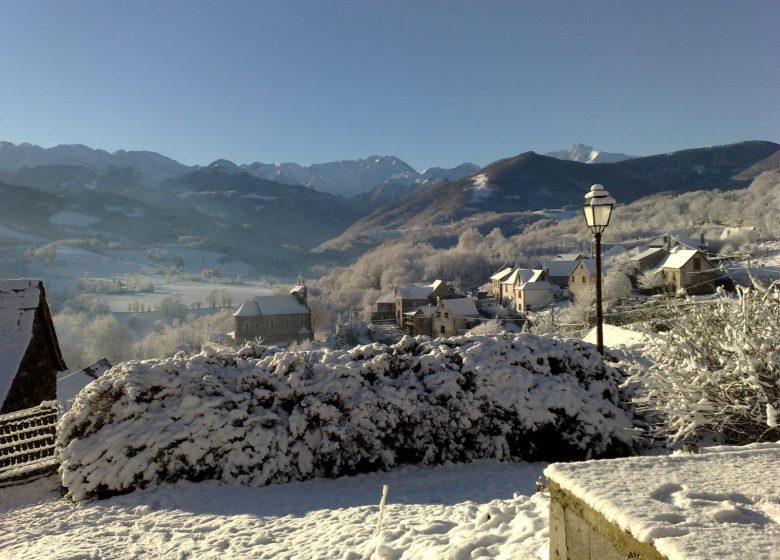 Arrout avec la neige