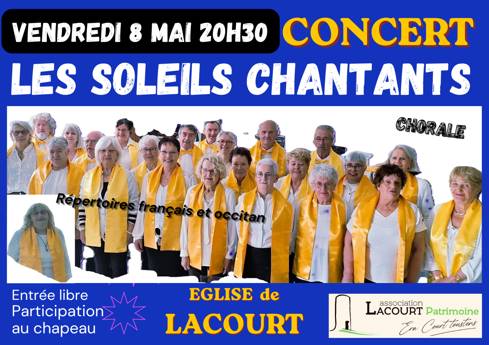 Concert de la chorale «&nbsp;Les Soleils Chantants&nbsp;»