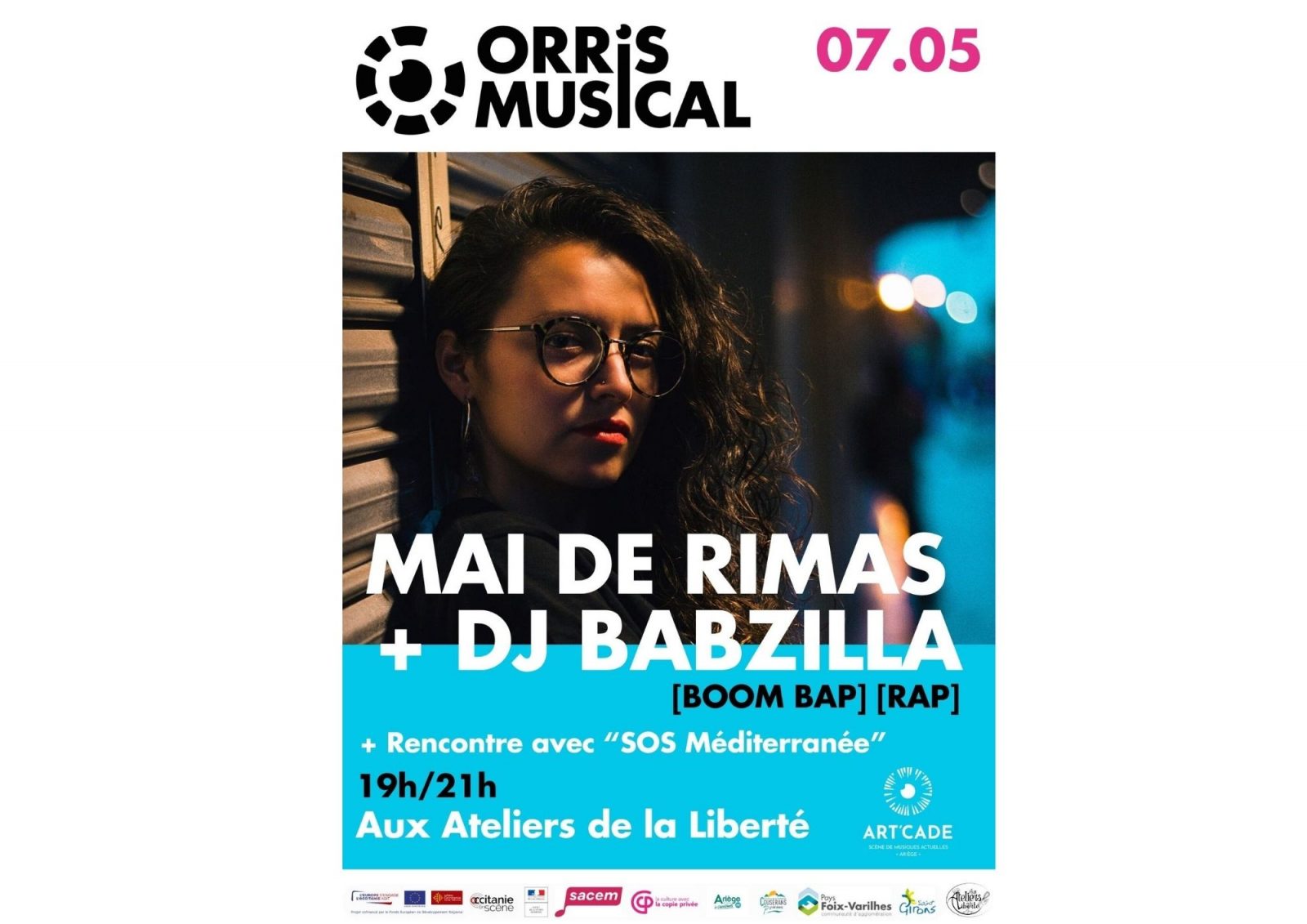 Orris Musical: Mai de Rimas & DJ Babzilla + Rencontre avec “Sos Méditerrannée »