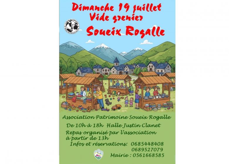 Vide grenier de l&rsquo;Association du Patrimoine de Soueix-Rogalle_Soueix-Rogalle