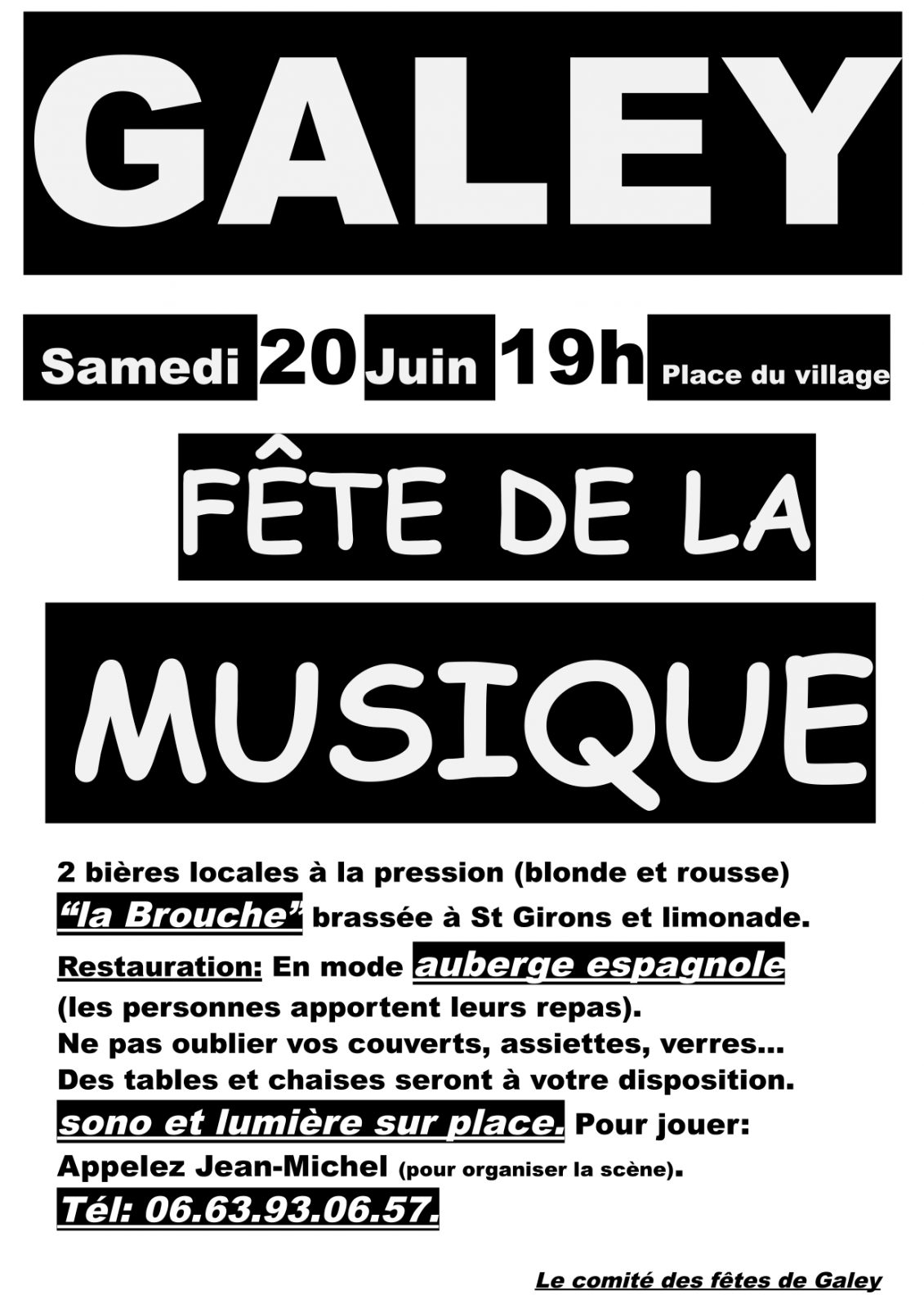 Fête de la musique à Galey