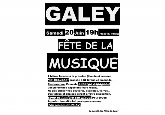 Fête de la musique à Galey