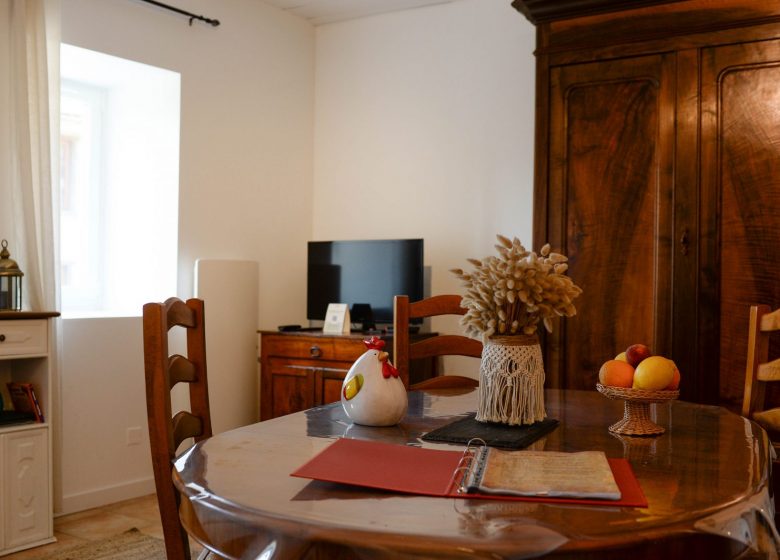 Coin repas de la Maison de Juliette