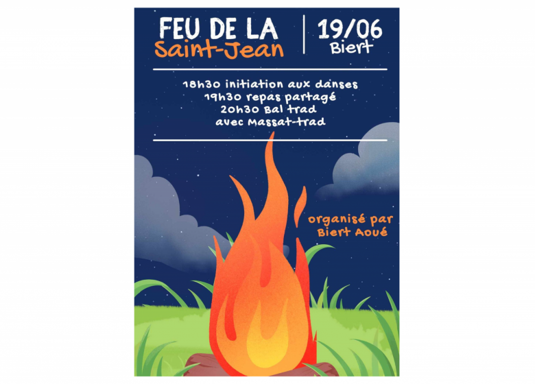 Le feu de la Saint-Jean célébré en musique et en danse_Biert