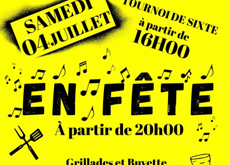 Affiche tournoi et soirée