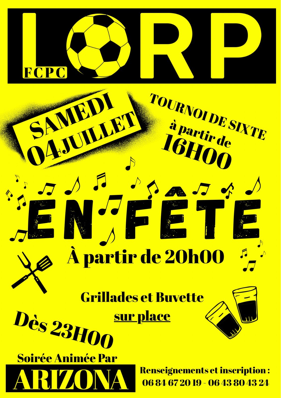 Tournoi Semi Nocturne suivi d&rsquo;une Soirée