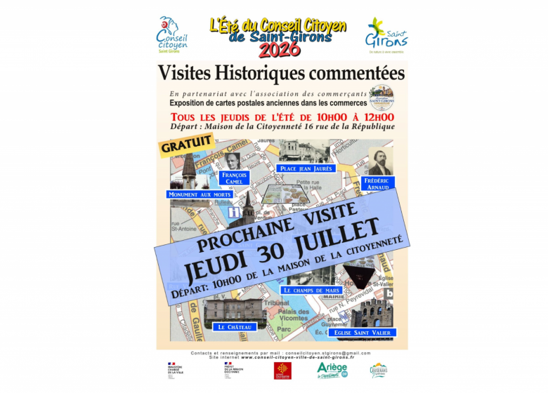 Visite Historique commentée_Saint-Girons