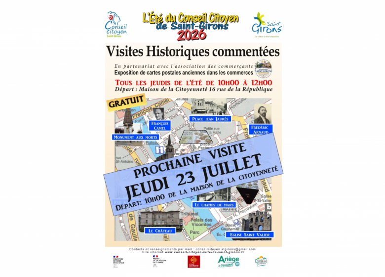 Visite Historique commentée_Saint-Girons