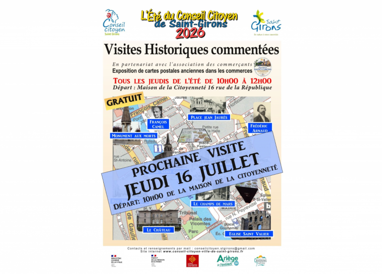 Visite Historique commentée_Saint-Girons
