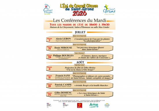Les Conférences du Mardi « Aristide Bergès et la houille blanche »