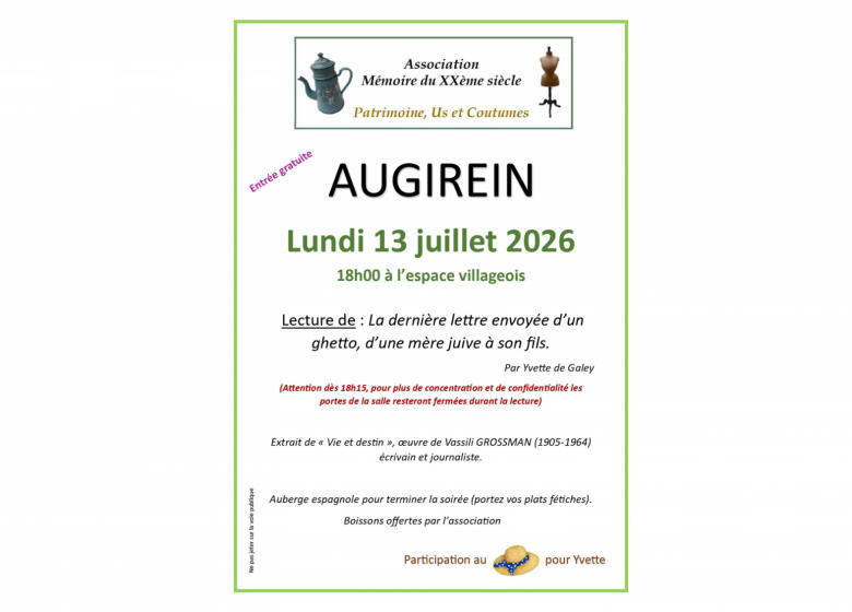 Lecture à Augirein_Augirein