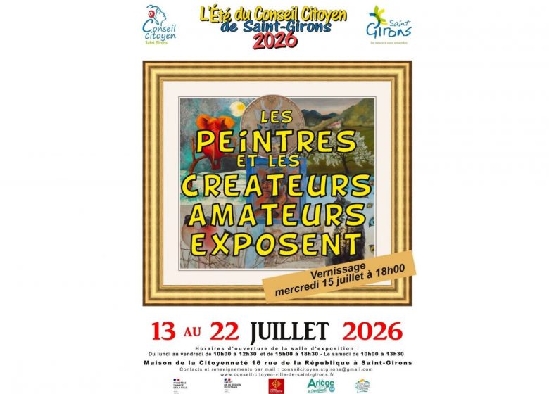 Exposition – « Les Peintres et Créateurs Amateurs exposent »_Saint-Girons