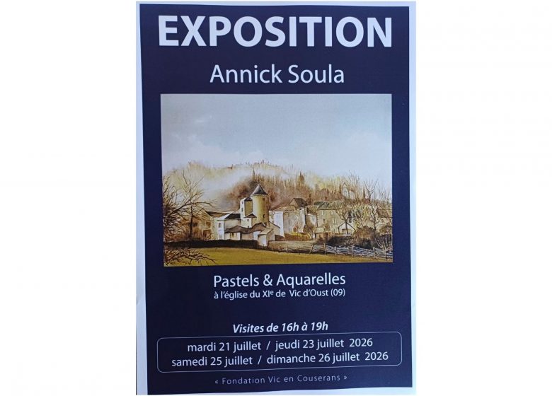 Expositions de pastels et aquarelles d&rsquo;Annick Soula_Oust