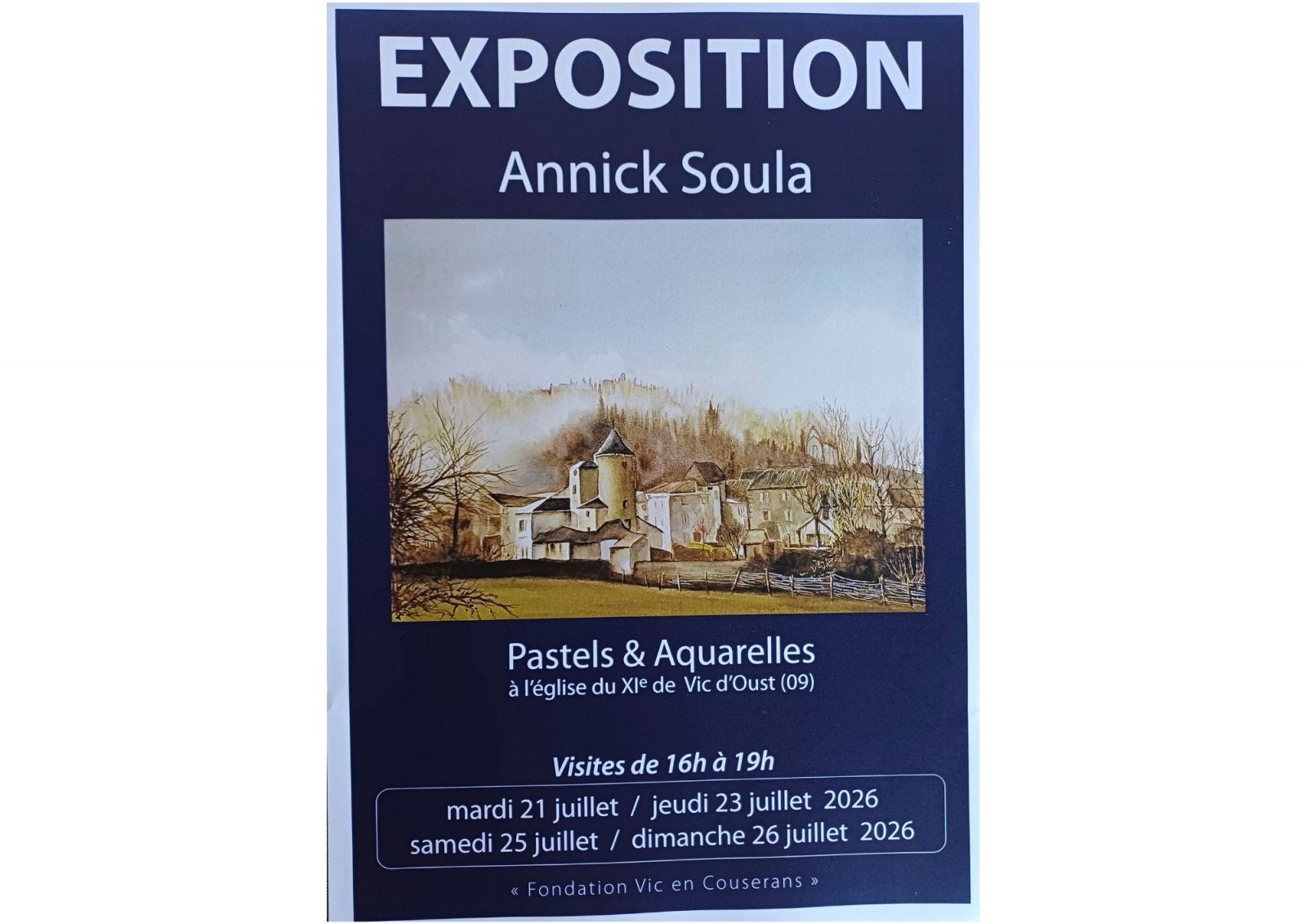Expositions de pastels et aquarelles d&rsquo;Annick Soula
