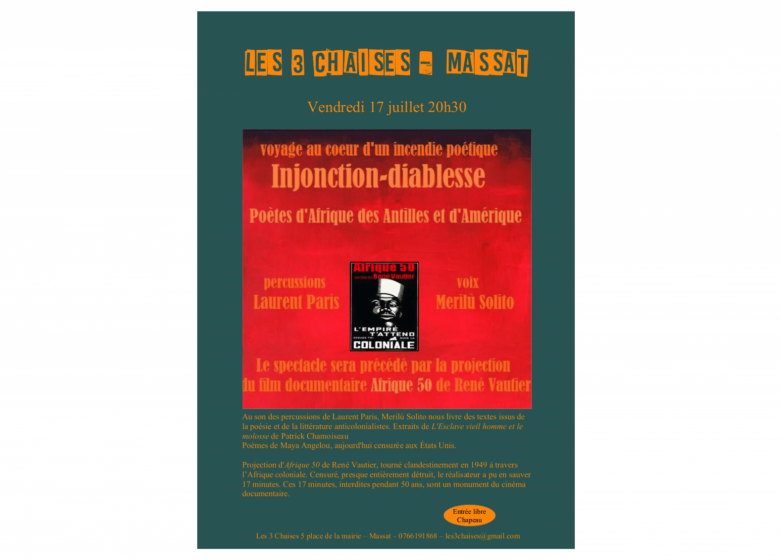 Injonction / Diablesse aux « 3 chaises »_Massat